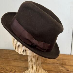 Classic Brown Fedora Hat